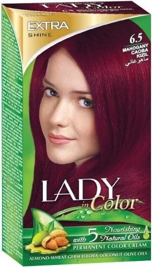 

Краска для волос, 6,5 Красное дерево Lady in Color, 160 г Palacio