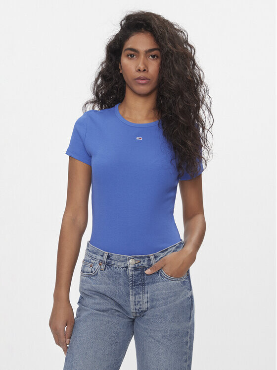 

Футболка узкого кроя Tommy Jeans, синий