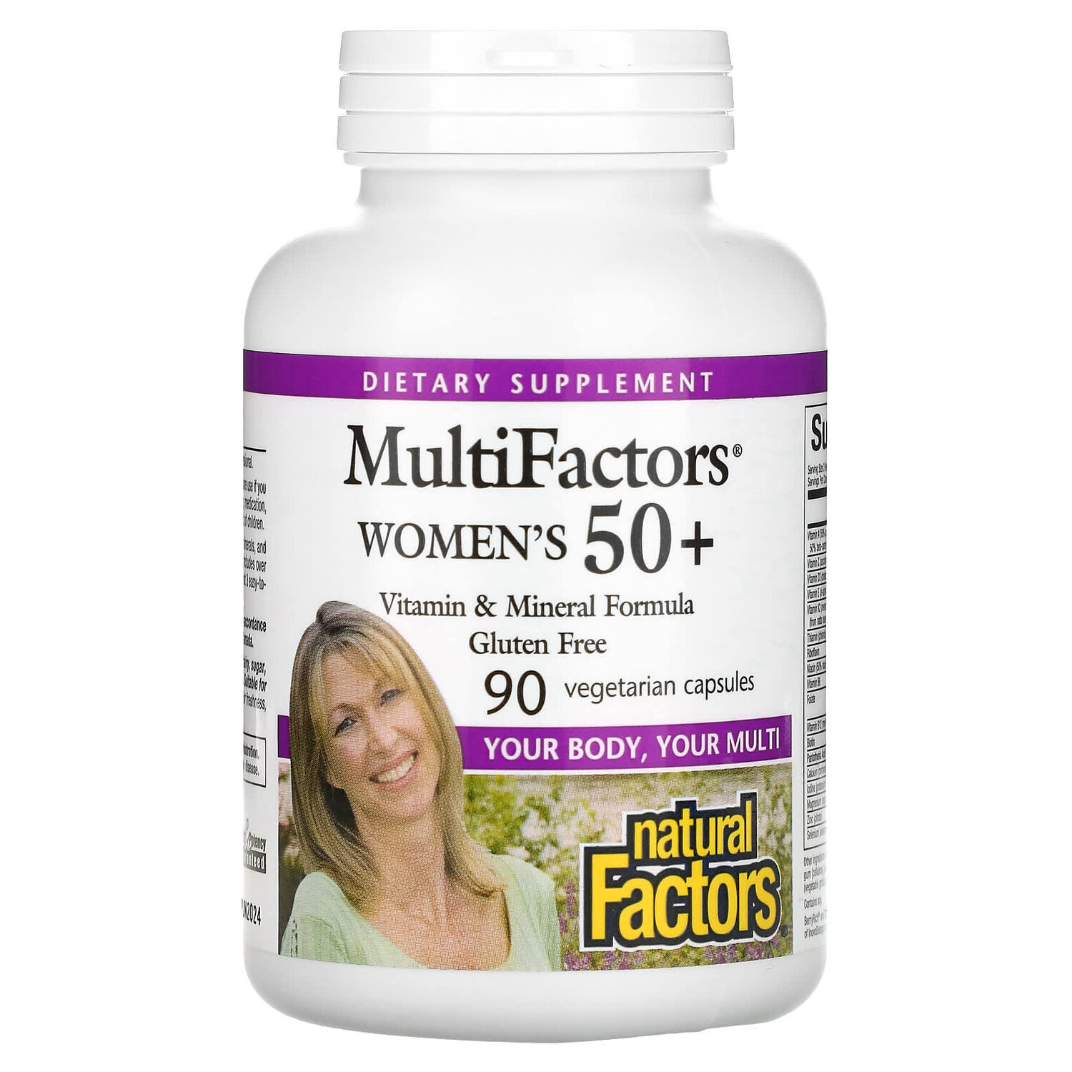 

MultiFactors, для женщин старше 50 лет, 90 вегетарианских капсул, Natural Factors