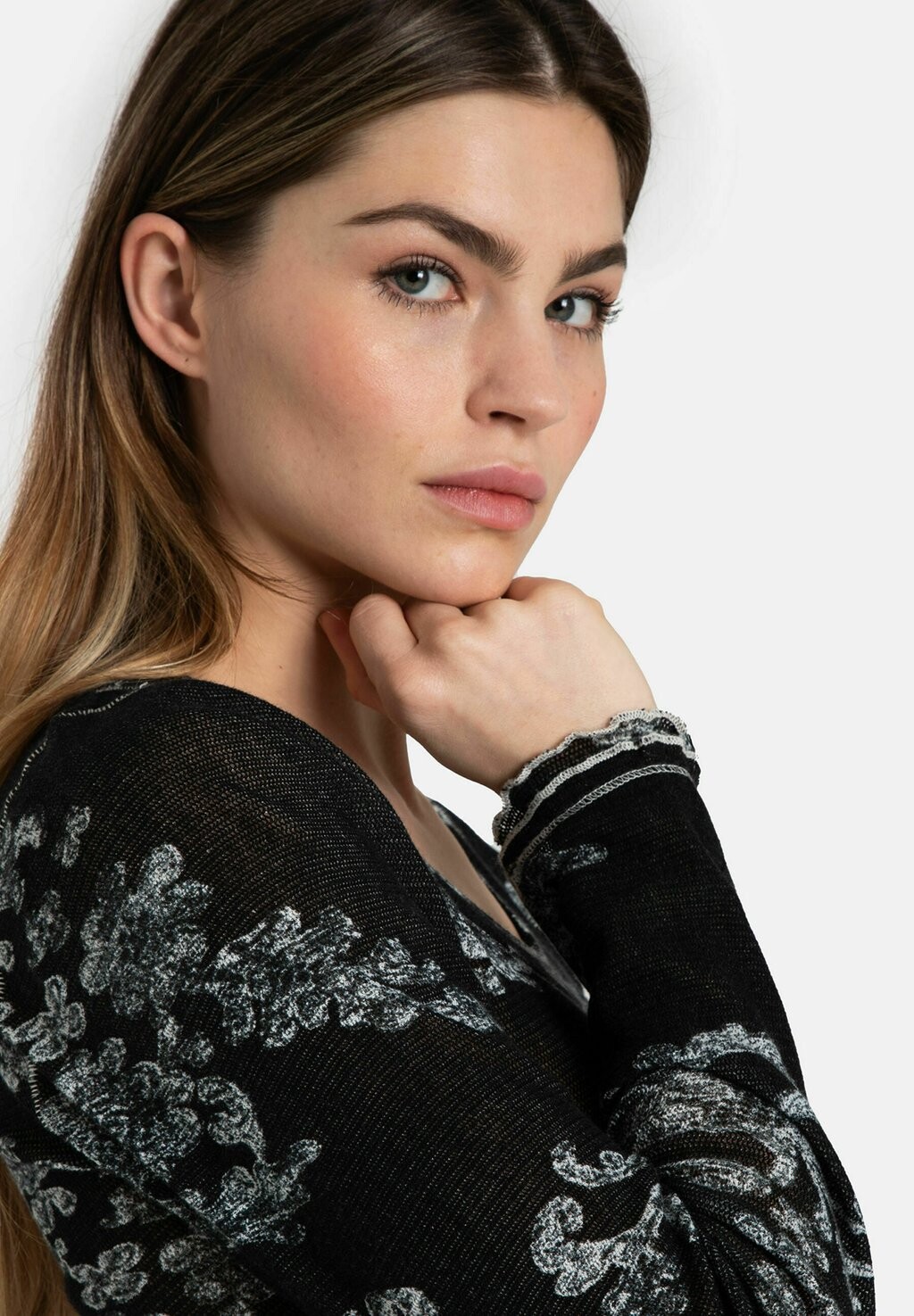 

Рубашка с длинным рукавом GARNER Free People, черный