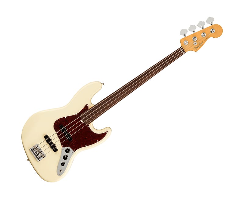 

Басс гитара Fender American Professional II Jazz Bass Fretless Olympic White