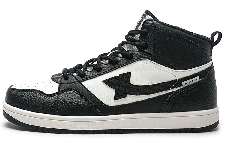 

Кроссовки XTEP Skateboarding Shoes Men High-top Black/White, черный/белый