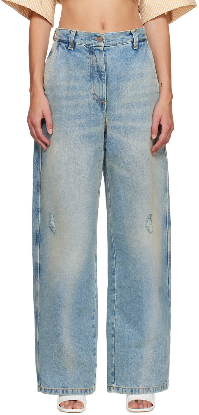 

Синие джинсы Palm Angels Paris