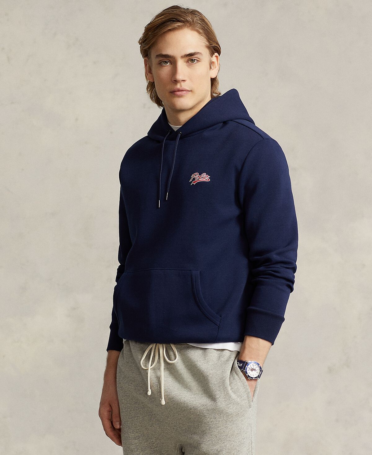 

Мужская толстовка двойной вязки с логотипом Polo Ralph Lauren