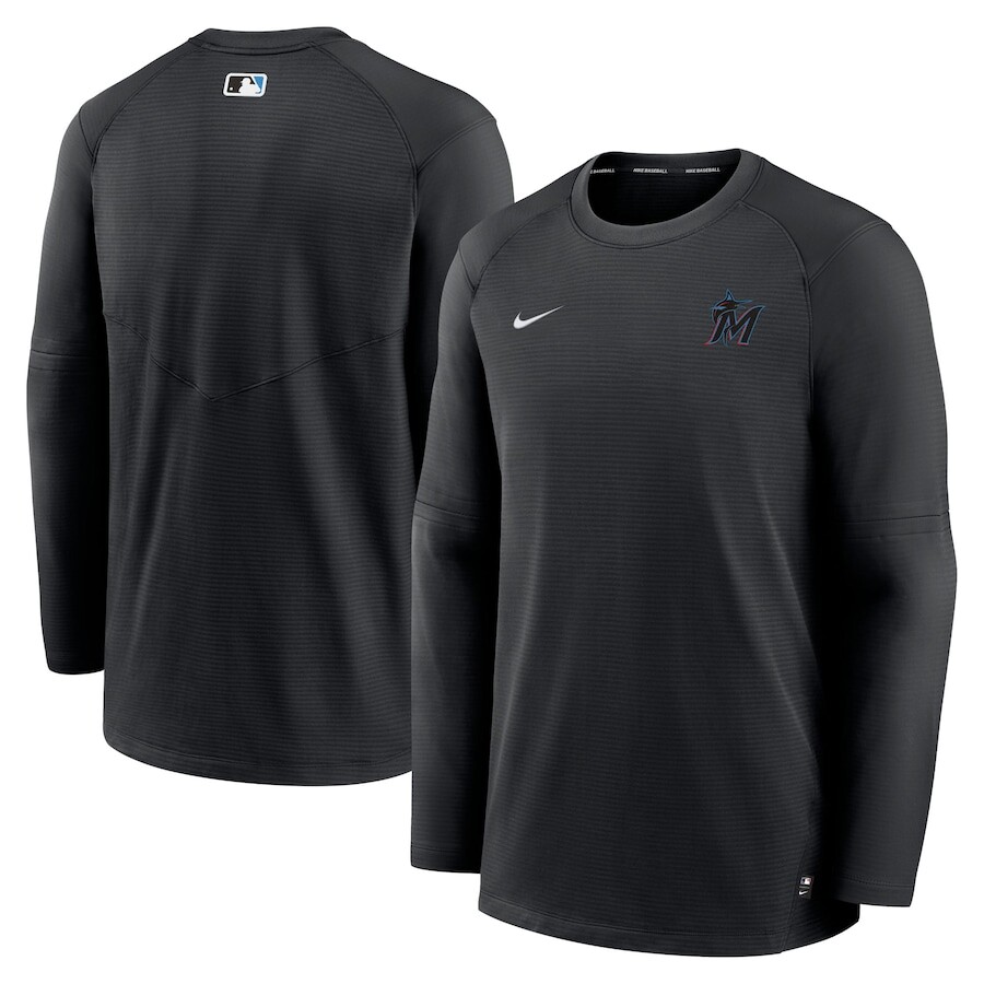 

Футболка с длинным рукавом Nike Miami Marlins, черный