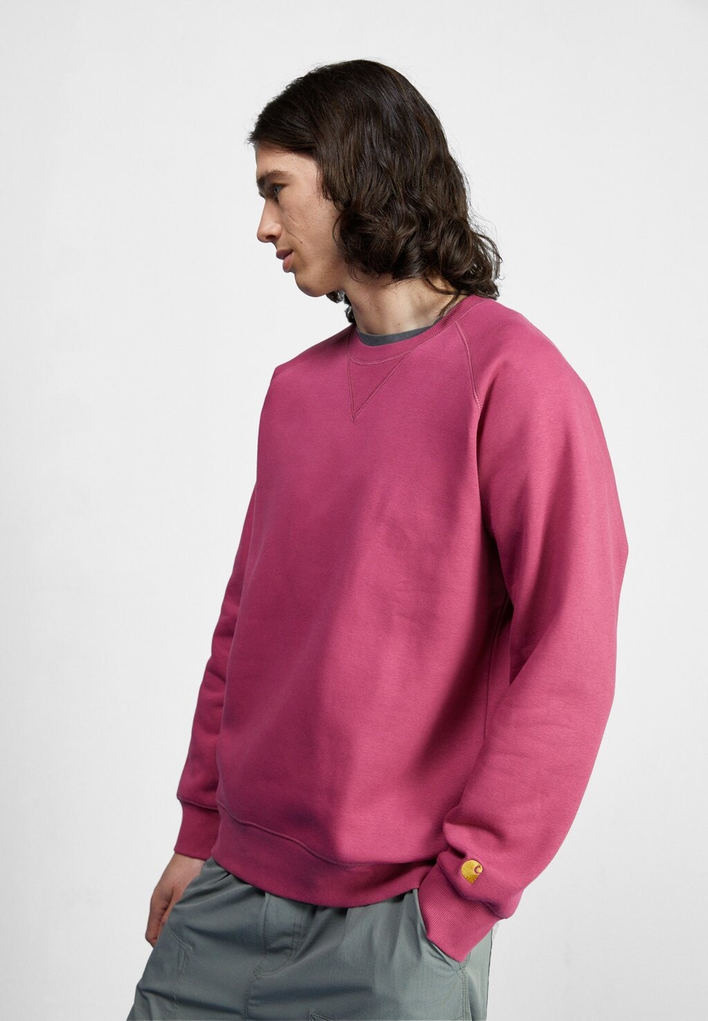

Толстовка Carhartt WIP Chase, розовый