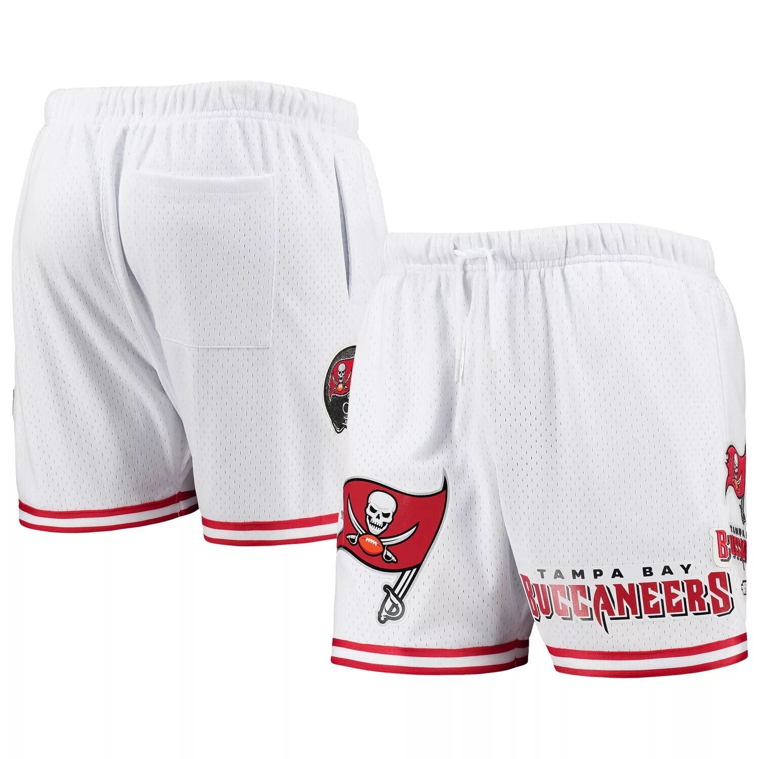 

Мужские шорты Pro Standard бело-красные в сетку Tampa Bay Buccaneers