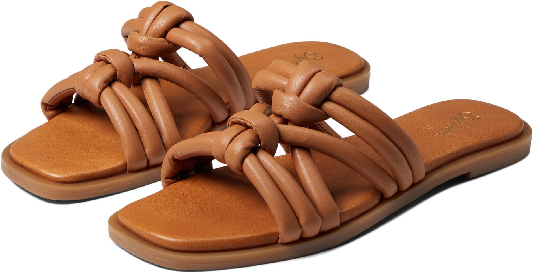 Сандалии на плоской подошве Sun-Kissed Seychelles, цвет Tan V-Leather