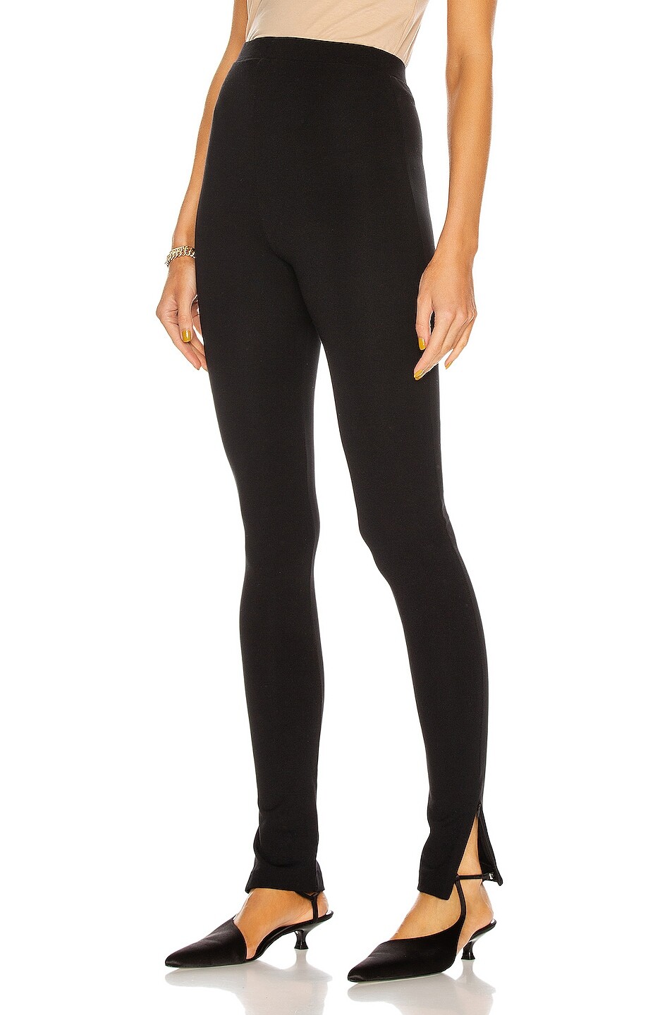 

Брюки Toteme Zip Legging, черный