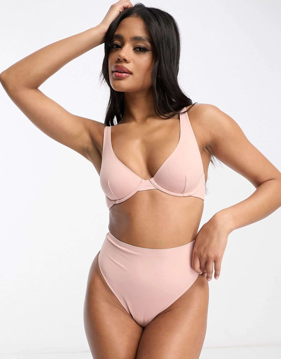 

Розовый разглаживающий бюстгальтер на косточках ASOS Marina