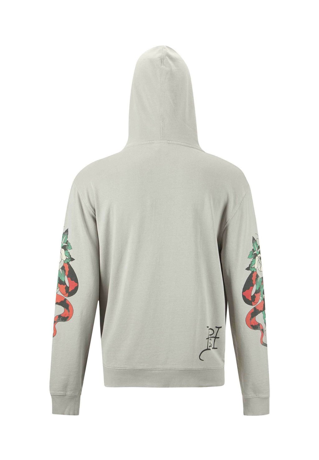 

Толстовка на молнии ED HARDY MENS TRUE SNAKE ZIP THROUGH HOODIE Ed Hardy, серый