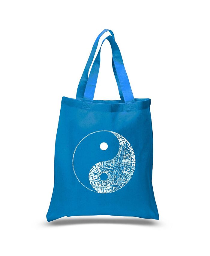 Инь Ян — Маленькая сумка-тоут Word Art LA Pop Art, синий ян карский праведник мира
