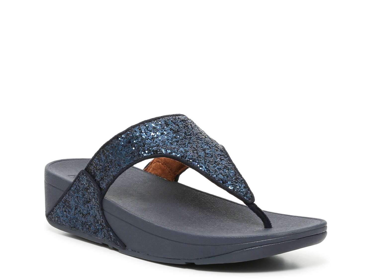 

Сандалии FitFlop Shimma Glitter на танкетке, темно-синий