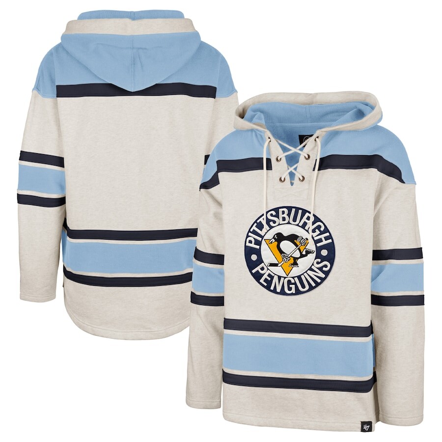 

Пуловер с капюшоном 47 Pittsburgh Penguins, серый
