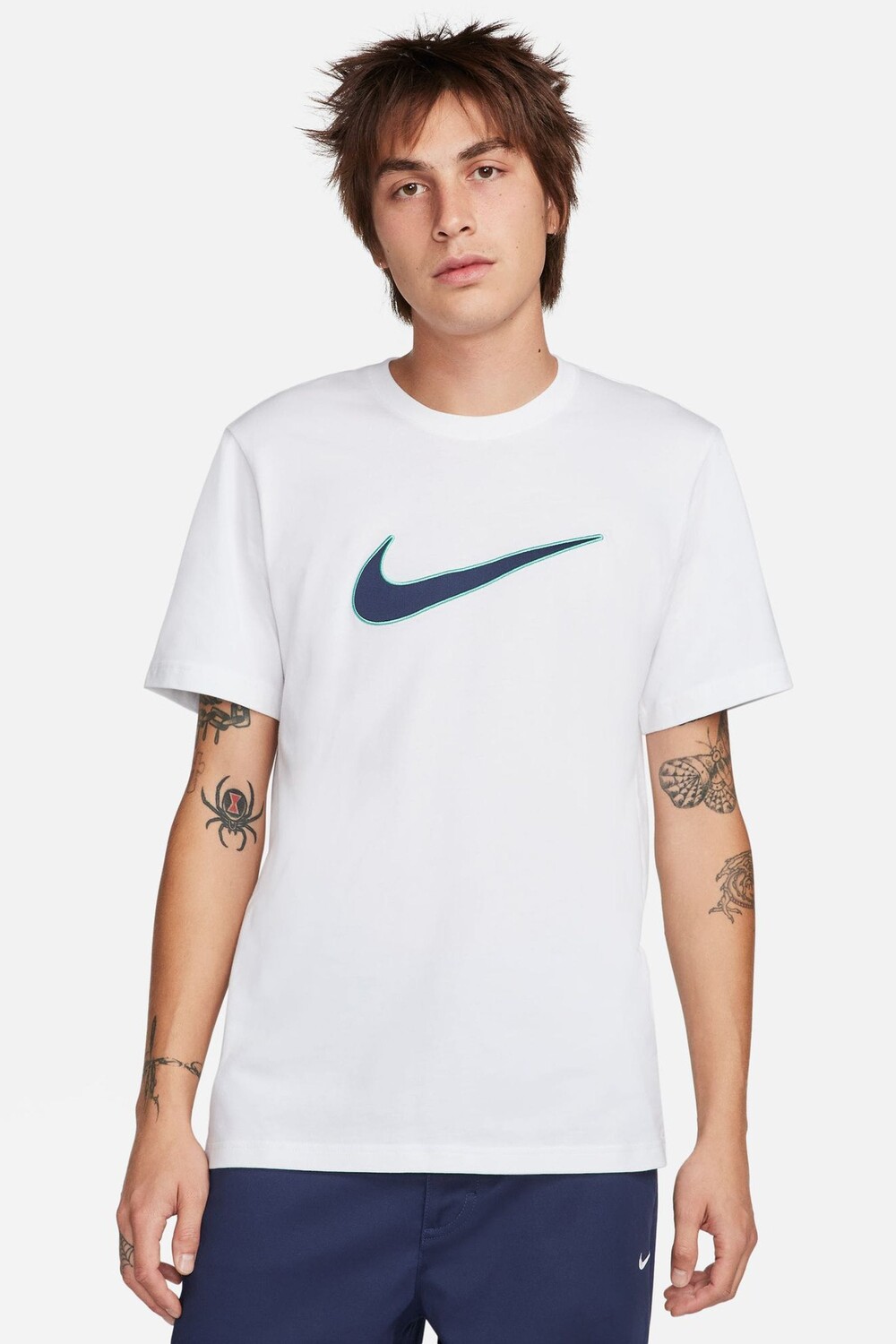 

Футболка с крупным графическим принтом спортивной одежды Nike, белый