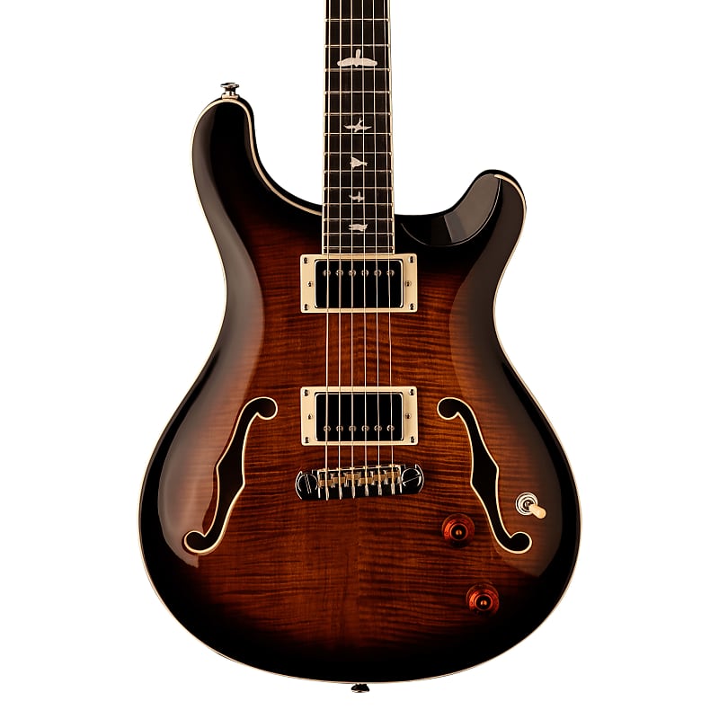 Se guitars. Гитара PRS private stock Hollowbody II Piezo 10 Top. Se Hollowbody II Piezo Black Gold Burst.