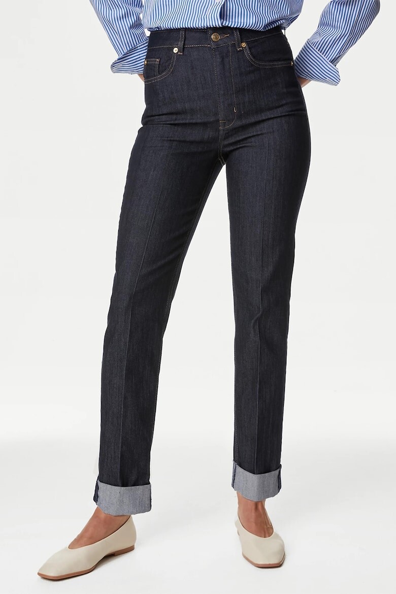 

Джинсы с высокой талией Marks & Spencer, синий