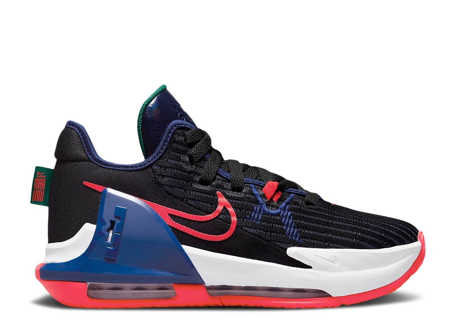 

Кроссовки Nike Lebron Witness 6 Gs 'Black Royal Siren Red', черный