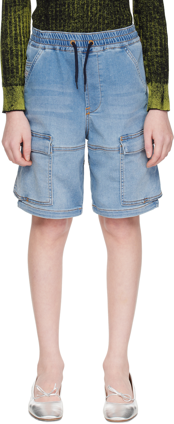 Детские джинсовые шорты D-Krooley-Cargo-Sh-J Diesel