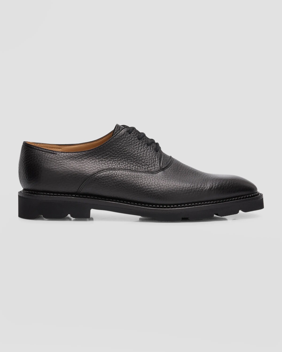 

Мужские туфли дерби из зерненой кожи Zennor John Lobb, цвет Black
