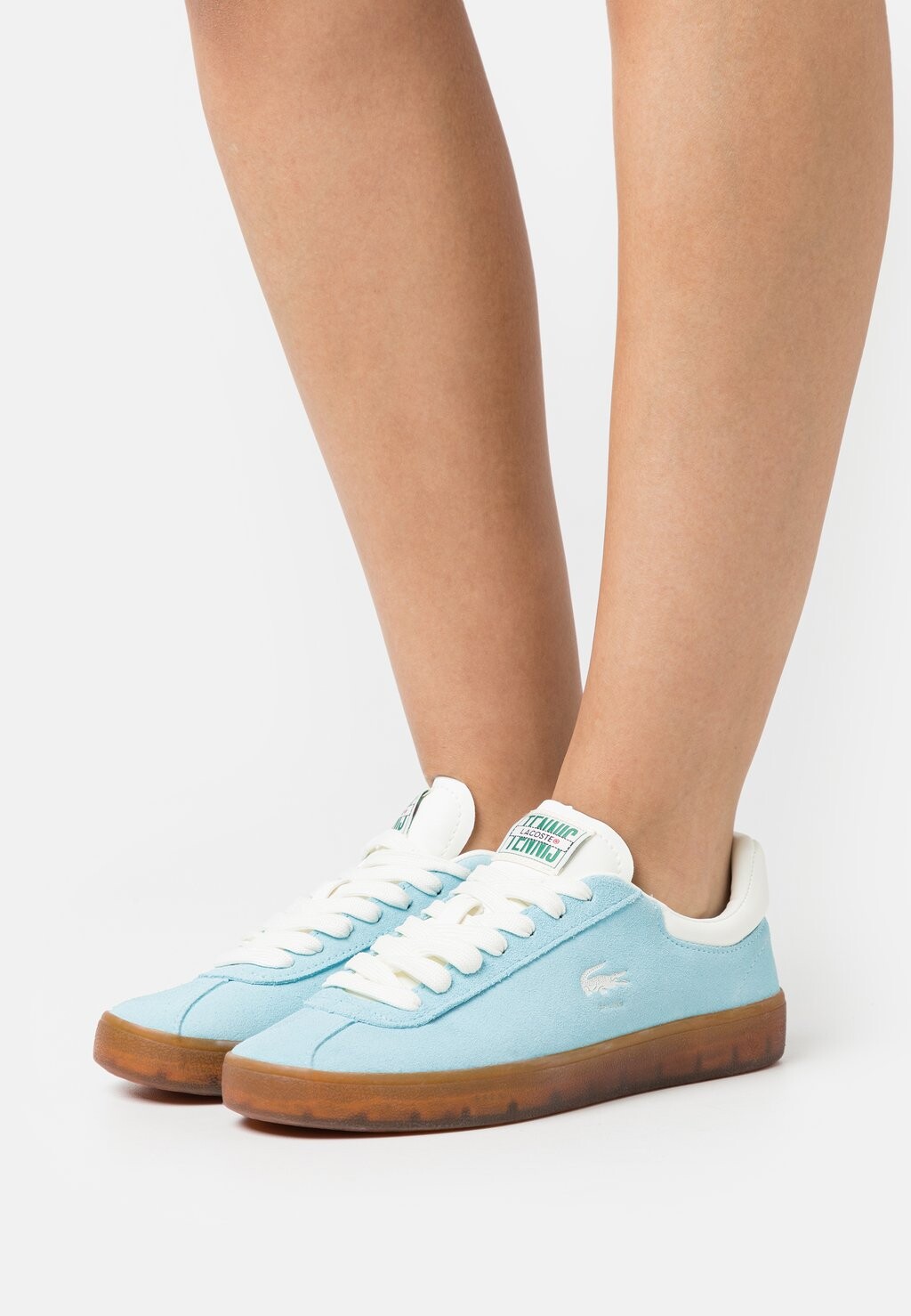 

Низкие кроссовки BASESHOT Lacoste, светло-голубые