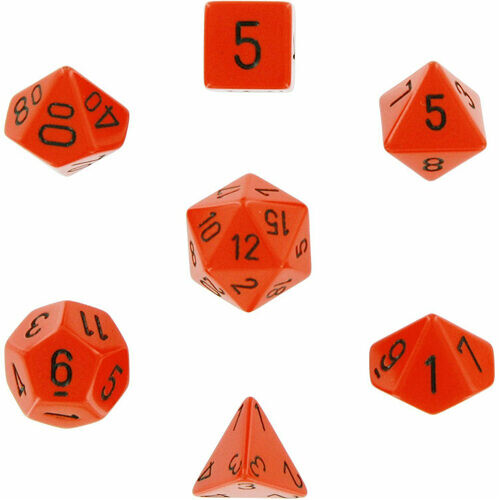 

Игровые кубики Opaque Polyhedral Dice 7 Set: Red/Black Chessex