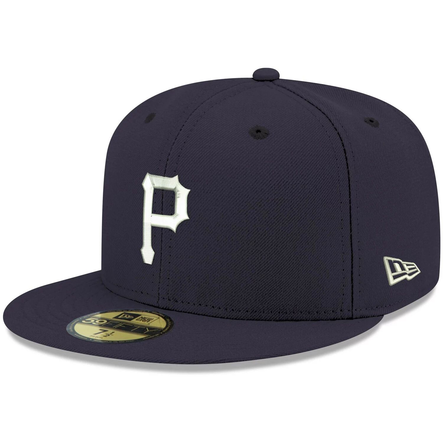 

Мужская приталенная шляпа New Era Navy Pittsburgh Pirates с белым логотипом 59FIFTY