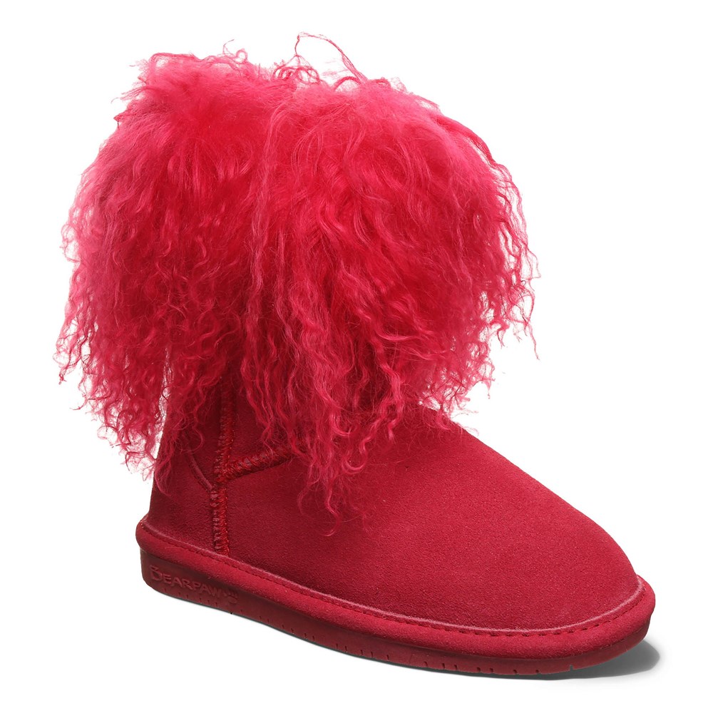 Детские меховые ботинки Boo Little/Big Kid Bearpaw, розовый ботинки bearpaw boo черный