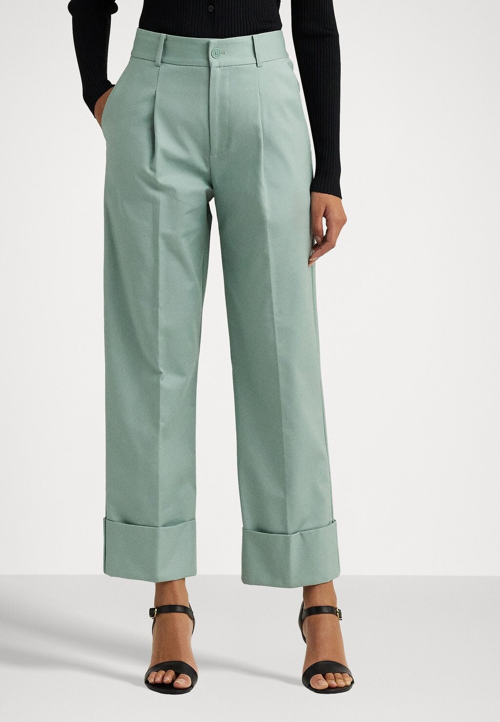 

Брюки ZEEYA ANKLE FLAT FRONT Lauren Ralph Lauren, цвет soft laurel