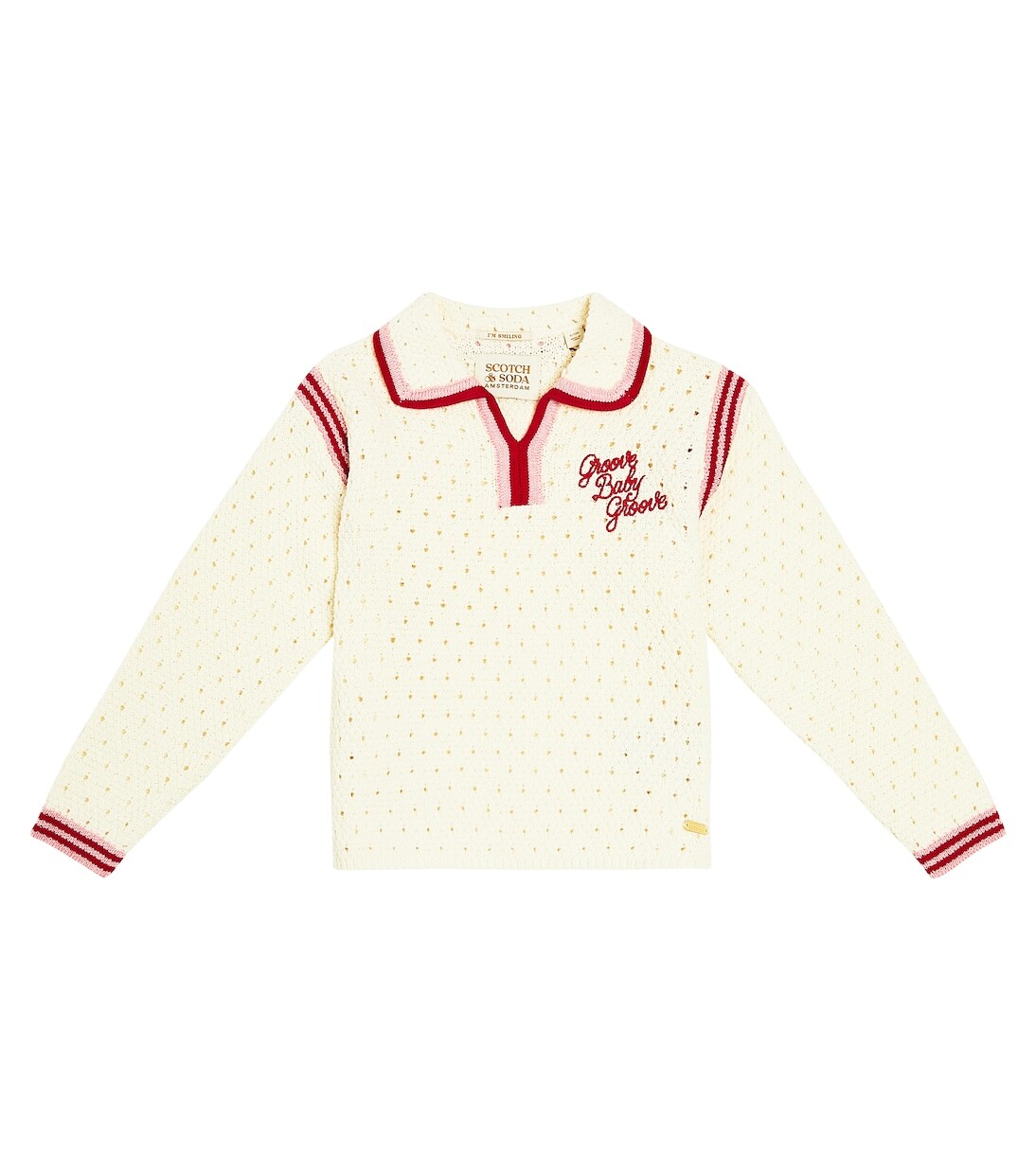

Свитер из смесового хлопка Scotch & Soda Kids, белый