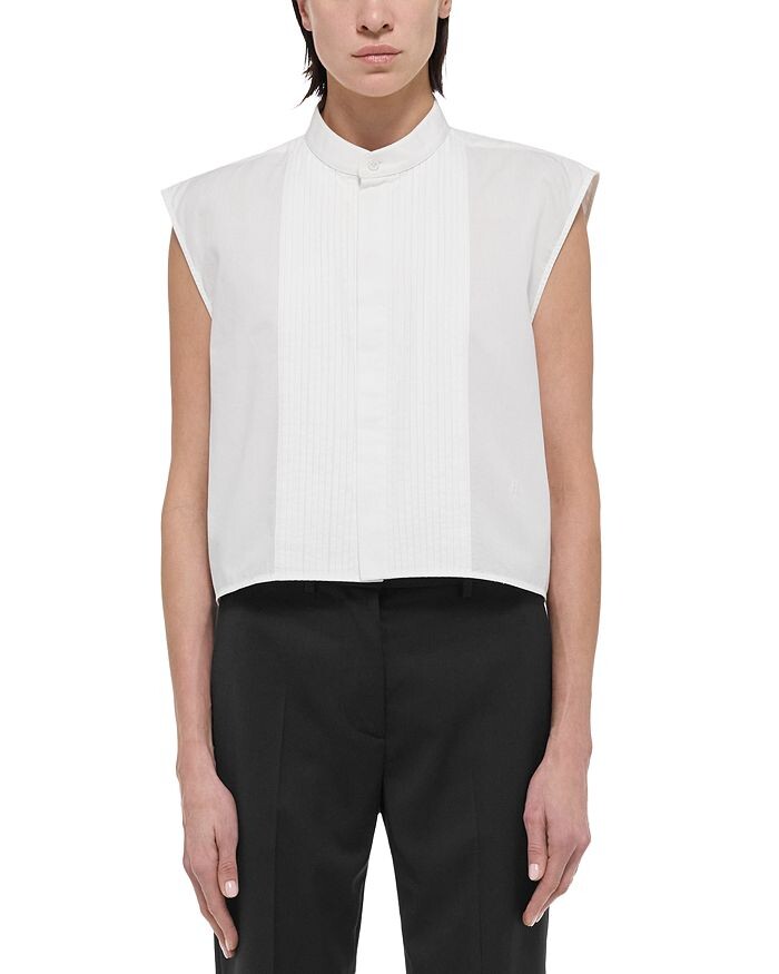 

Рубашка под смокинг Helmut Lang с короткими рукавами, белый