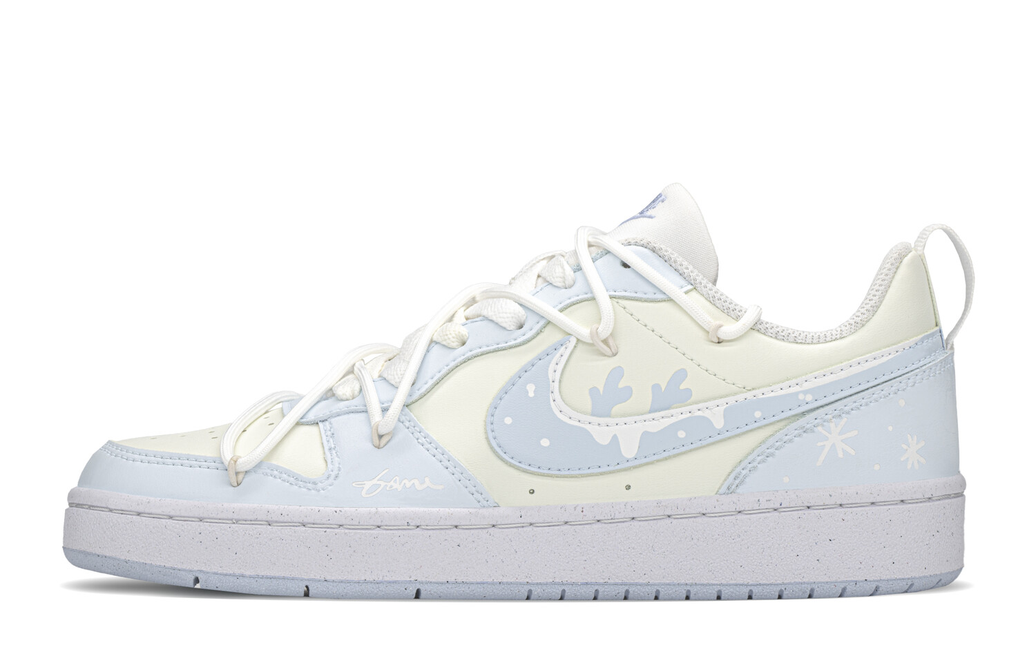 

Кроссовки Nike Court Borough Skateboard Shoes Women's Low-Top Blue Purple