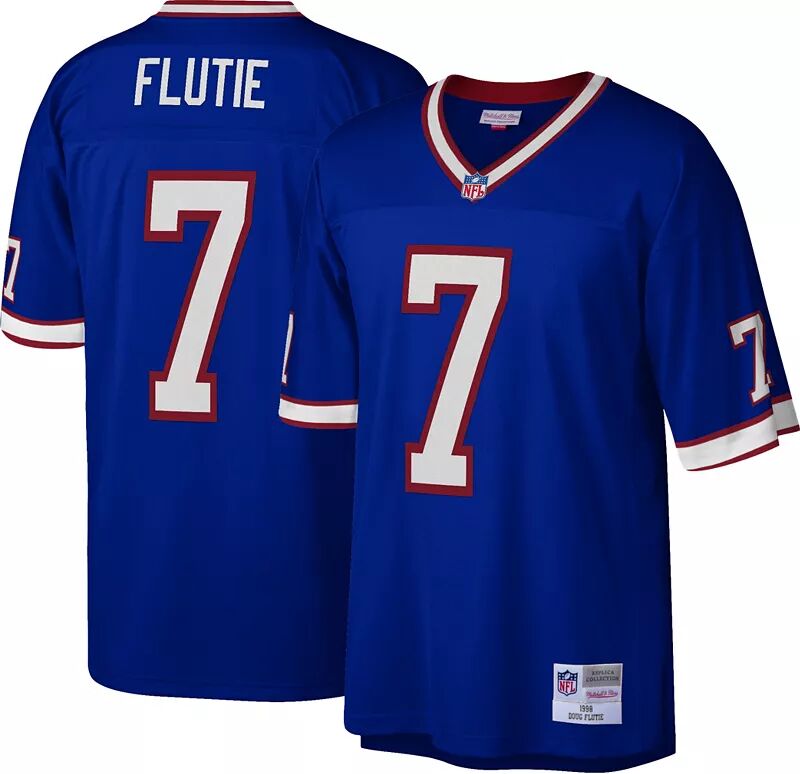 

Мужская футболка Mitchell & Ness Buffalo Bills Doug Flutie #7 Royal 1998 года.