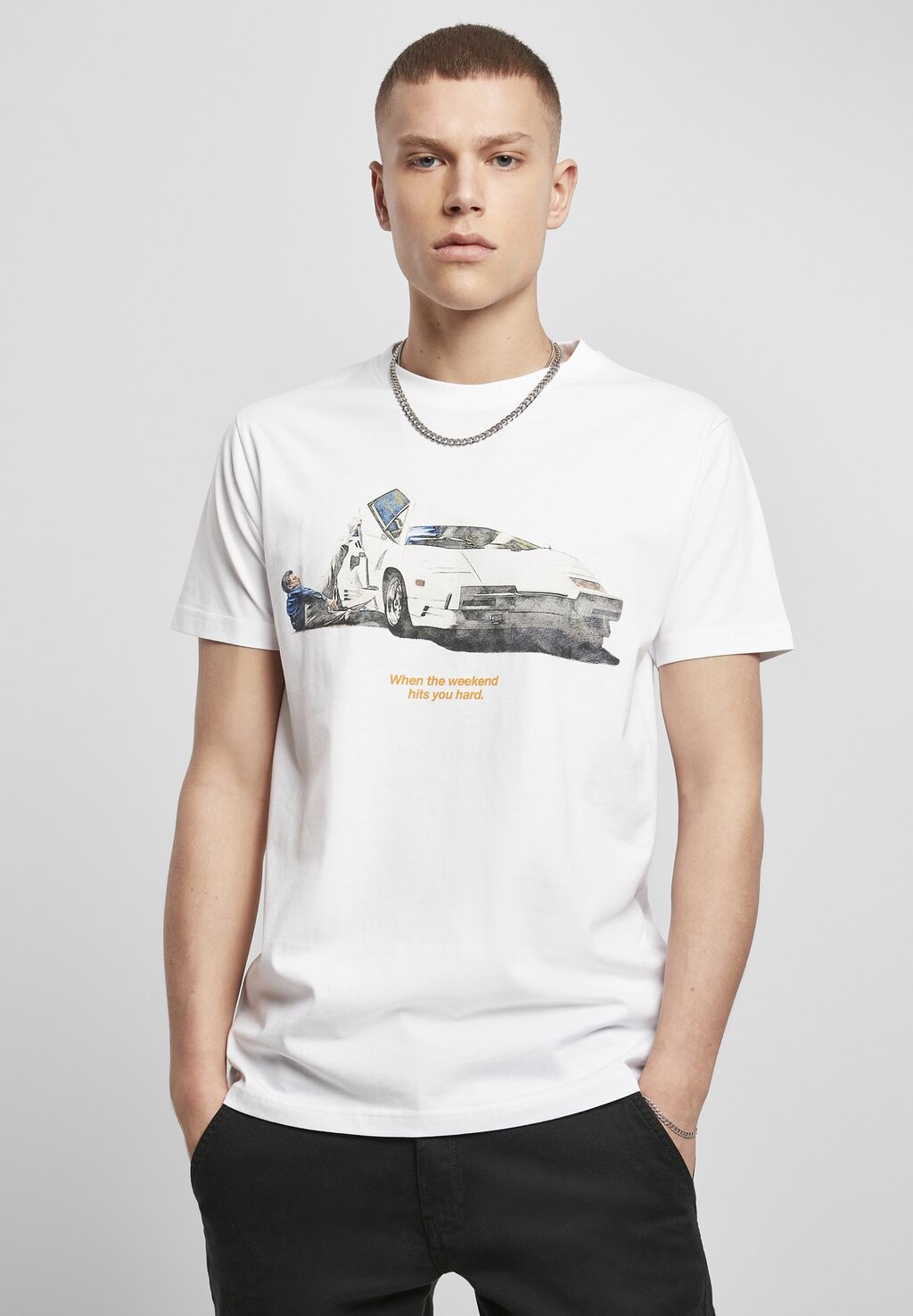 

Футболка с принтом Mister Tee, белый