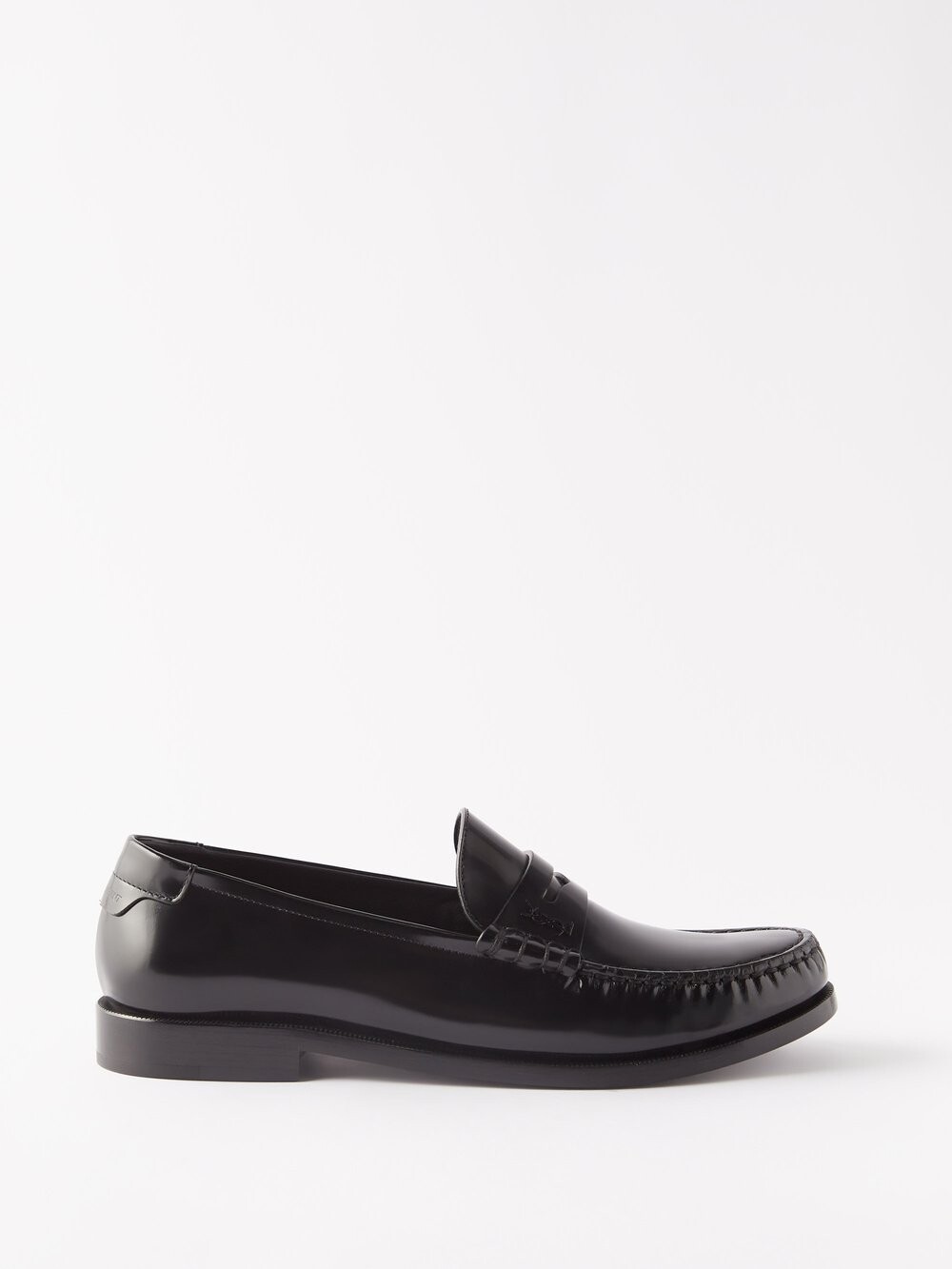 

Кожаные лоферы Saint Laurent, черный