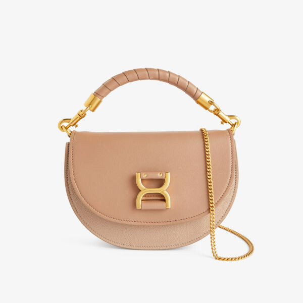 

Кожаная сумка Marcie с верхней ручкой Chloe, розовый