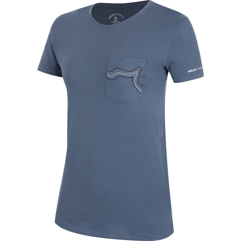 Женская сессионная футболка Wild Country, синий фото