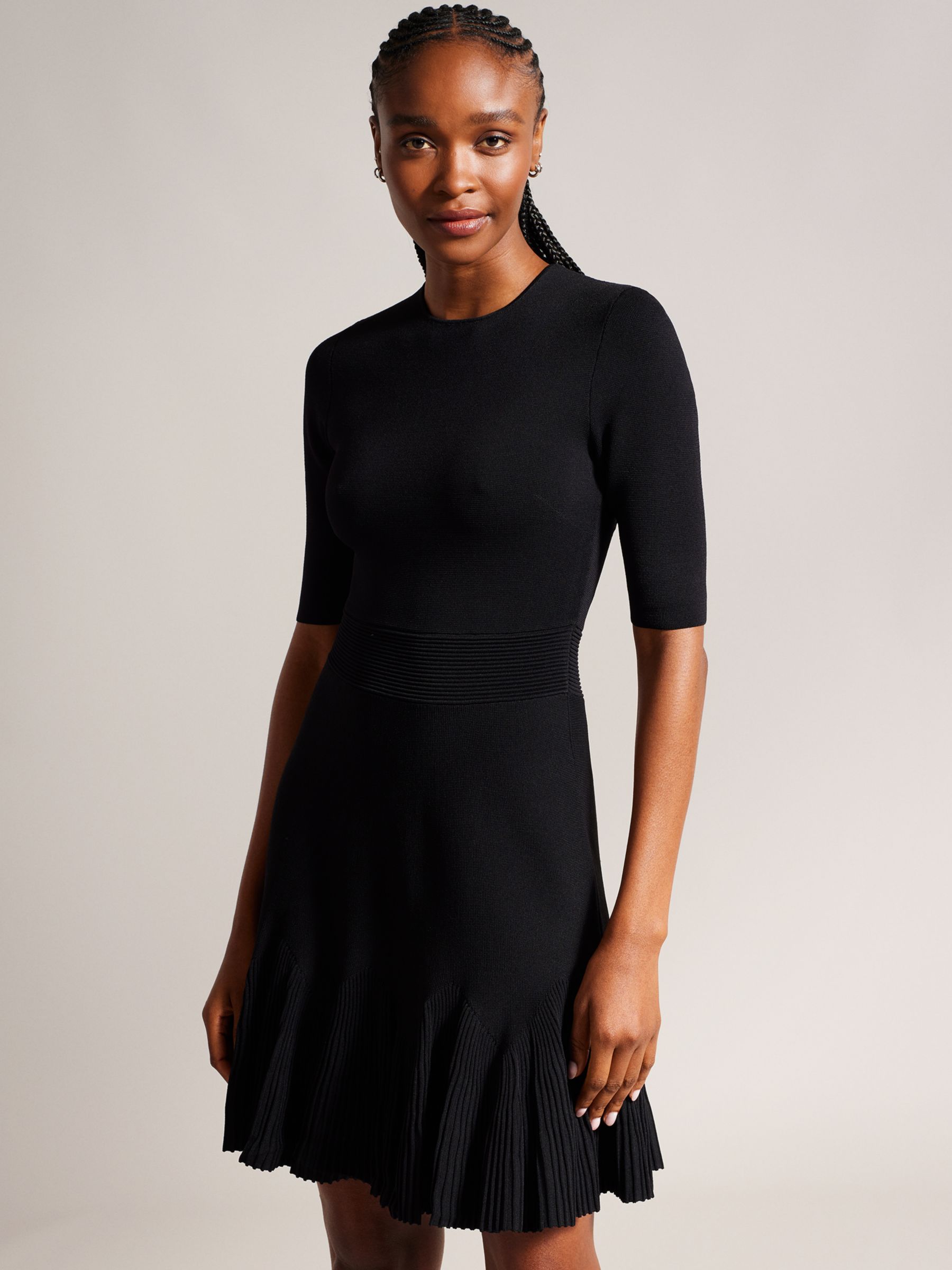 Расклешенное мини-платье Josafee Ted Baker, черный платья ted baker платье