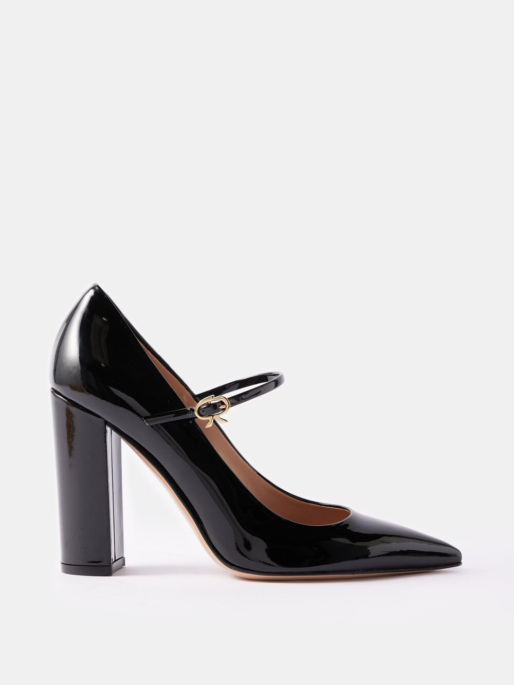 

Лакированные туфли мэри джейн ribbon 100 Gianvito Rossi, черный