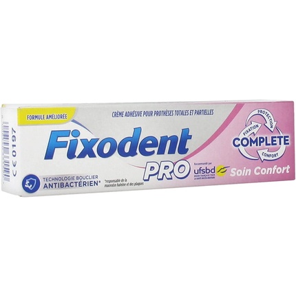 Адгезивный крем для зубных протезов Pro Complete Comfort Care 47G, Fixodent fixodent адгезивный крем для протезов оригинальный 68 г 2 4 унции