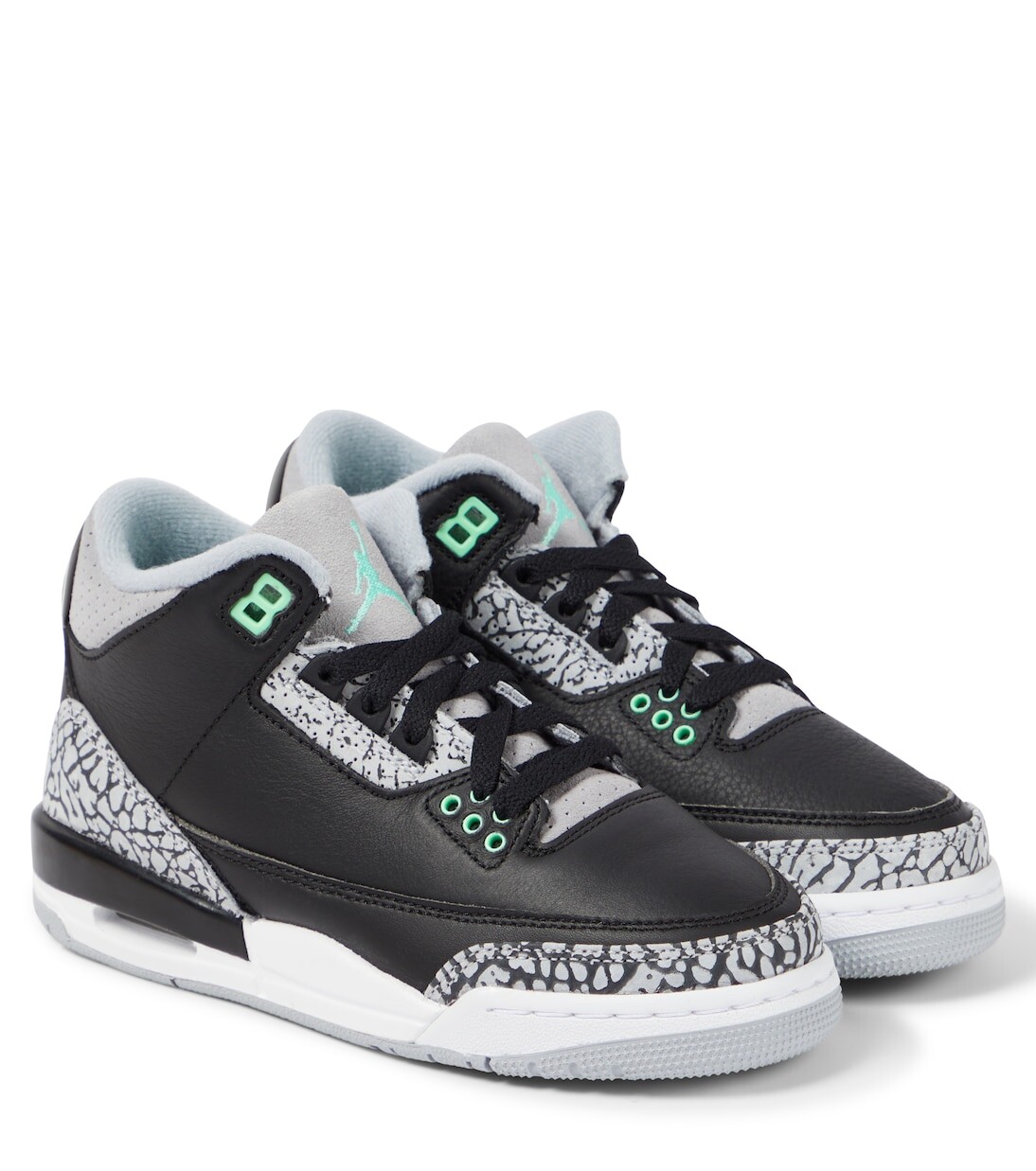 

Кожаные кроссовки Air Jordan 3 Retro Nike, черный