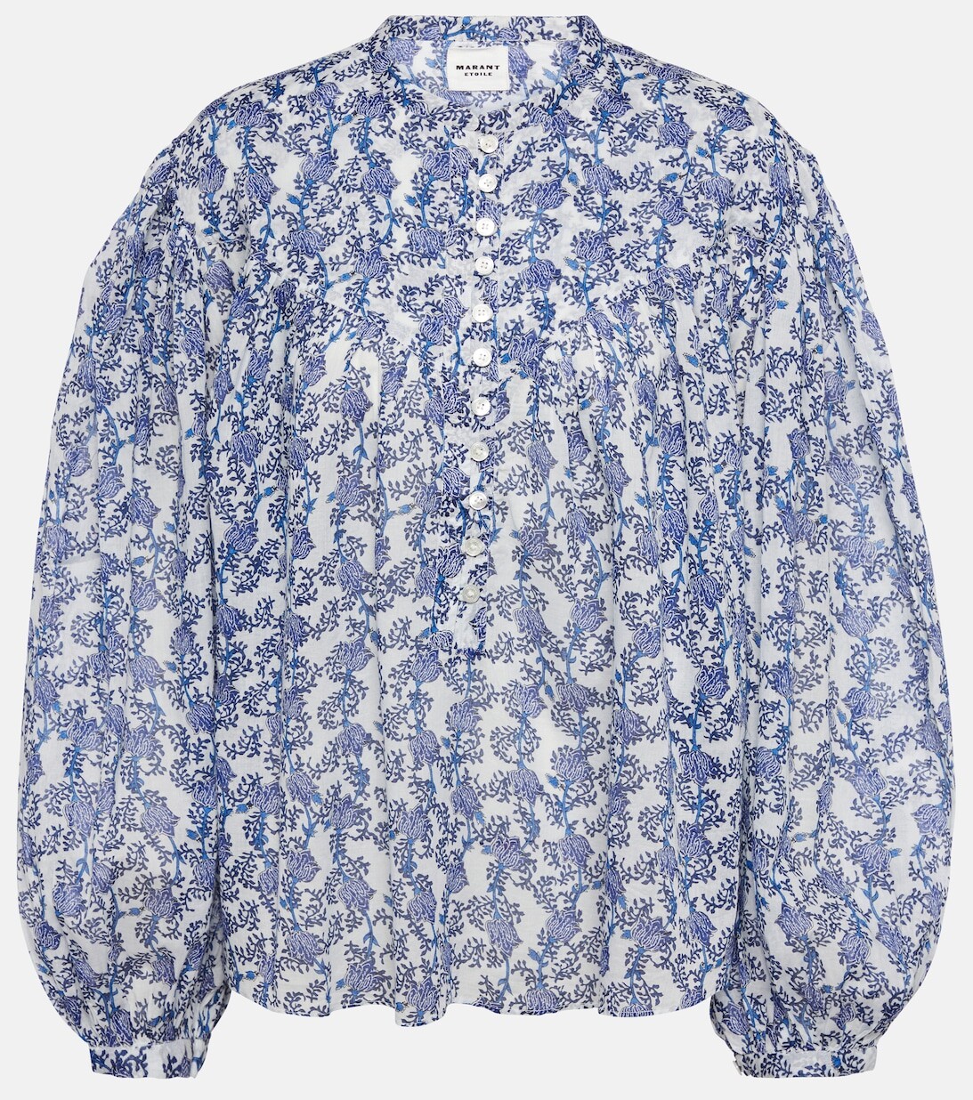 

Блузка Salika из хлопка MARANT ETOILE, синий