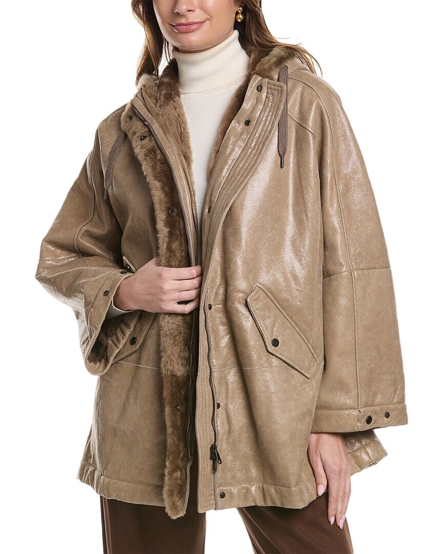 

Куртка из овчины Brunello Cucinelli, мультиколор