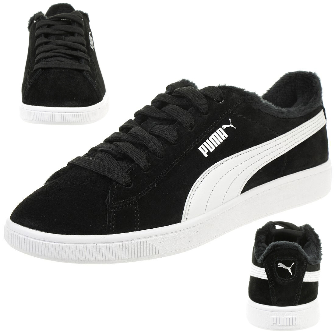 

Кроссовки Puma Low Vikky v2 Fur, черный