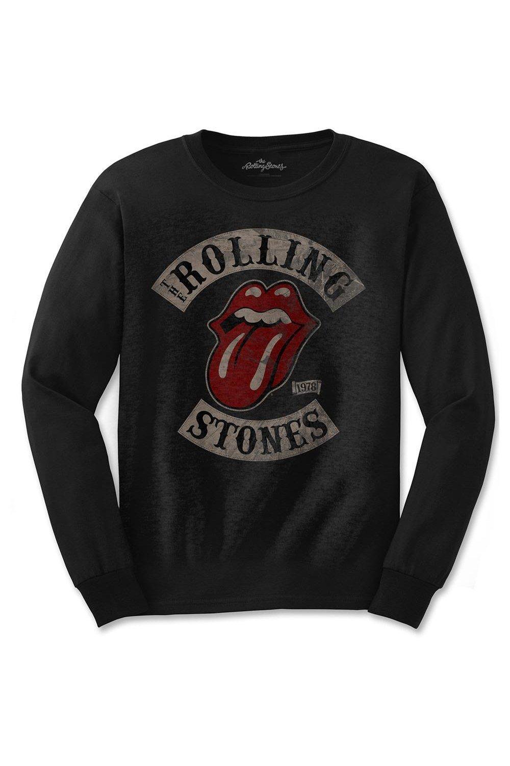 

Футболка с длинными рукавами для тура по США '78 The Rolling Stones, черный