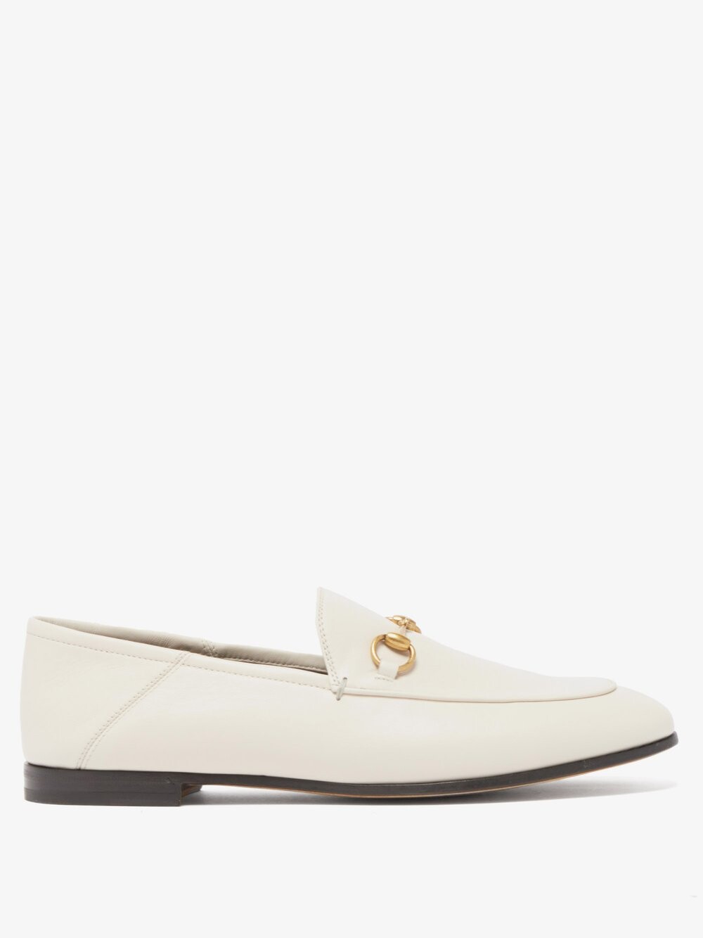 

Кожаные лоферы brixton на складном каблуке Gucci, белый