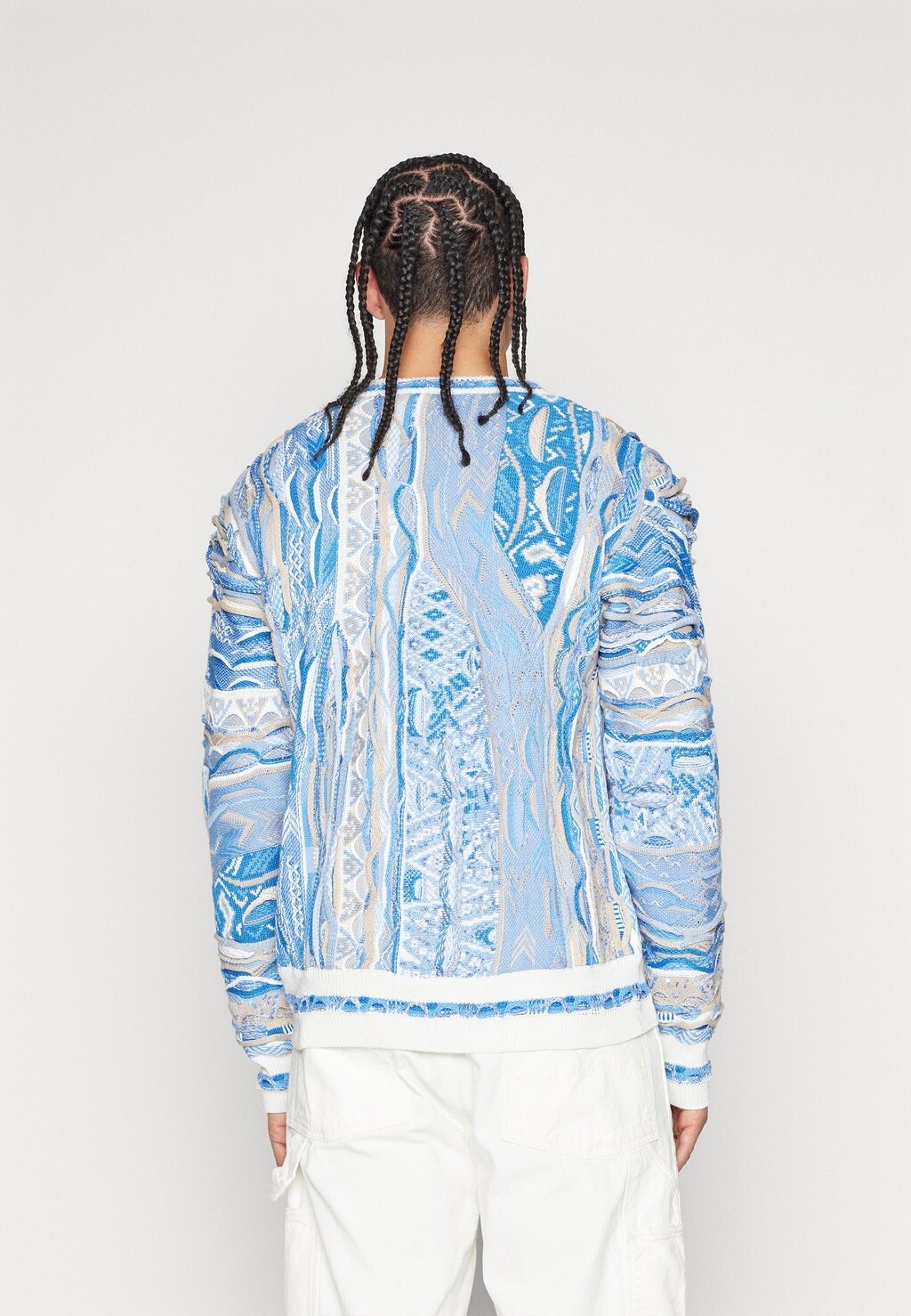 

Свитер Rundhals Unisex Carlo Colucci, бело-синий