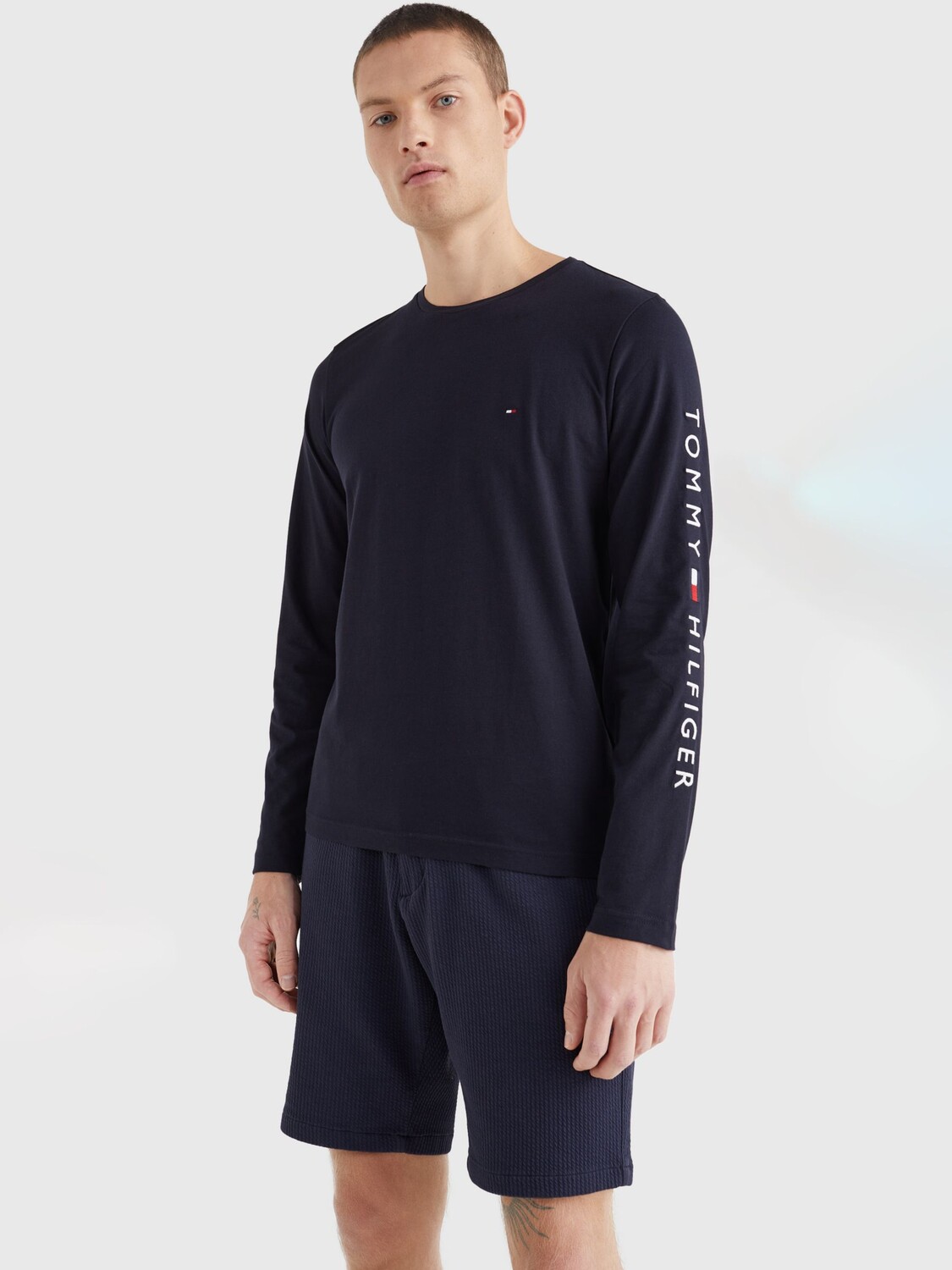 

Футболка с длинным рукавом и логотипом Tommy Hilfiger, Desert Sky
