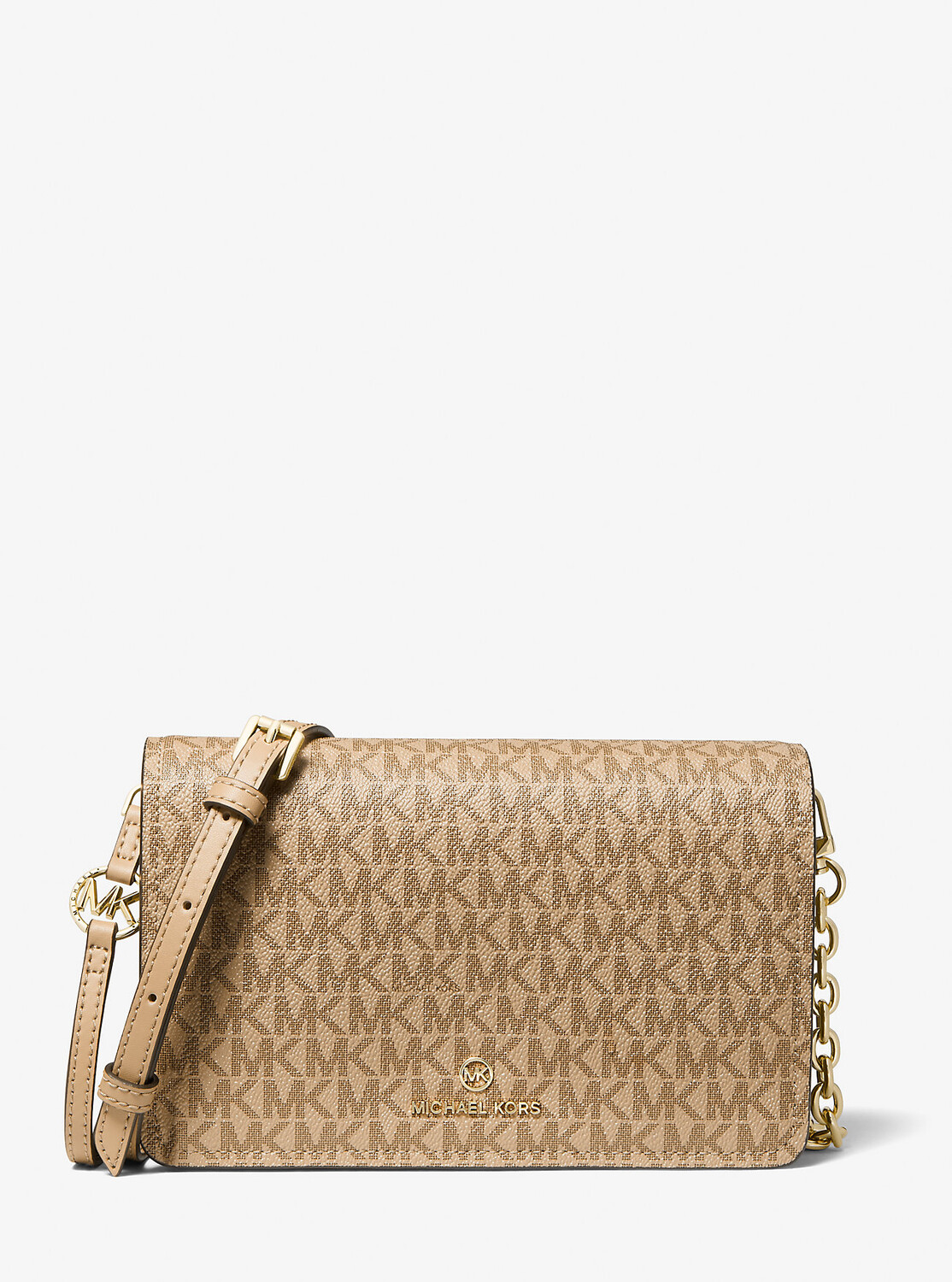 

Большая сумка через плечо с логотипом Jet Set Michael Kors