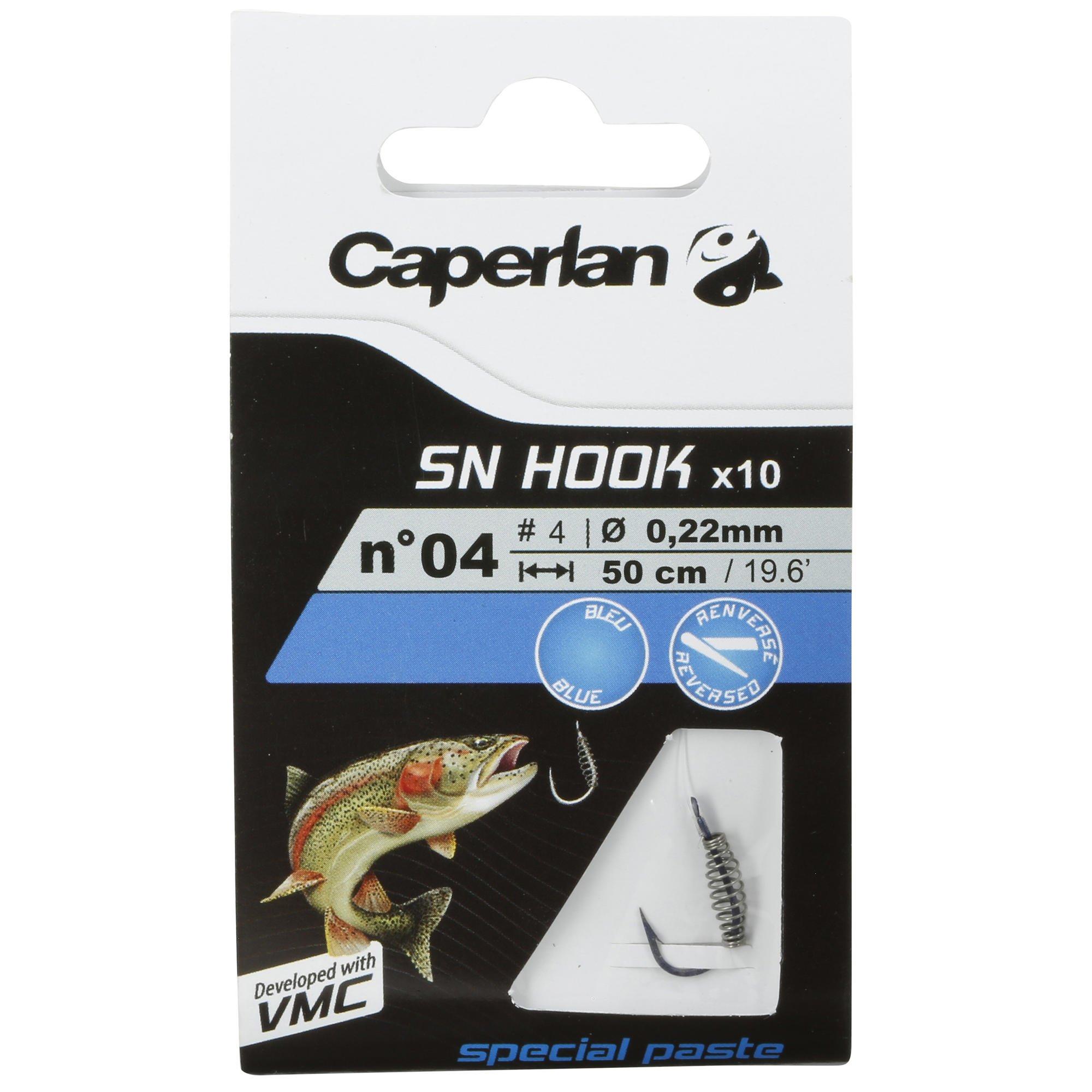 Decathlon Крючки для ловли форели в пруду с оснасткой Sn Hook Paste Caperlan, мультиколор цена и фото